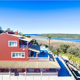 8 Bedroom villa with pool & seaview, near Acharavi, sleeps 16-18